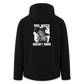 Sorcières Femmes T Sorcières disant | Sorcières de la fête d’Halloween - Veste softshell homme en polyester recyclé Stanley/Stella - noir - Dos - AI Model Male 185 light (185cm)