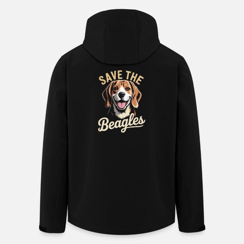 Sauvez les Beagle - Veste softshell homme en polyester recyclé Stanley/Stella - noir