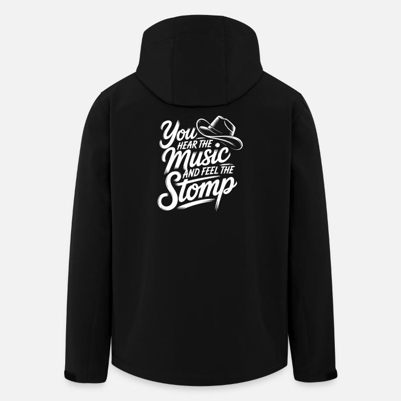 Line Dance Western Music Style - Men’s Recycled Softshell Jacket by Stanley/Stella - black