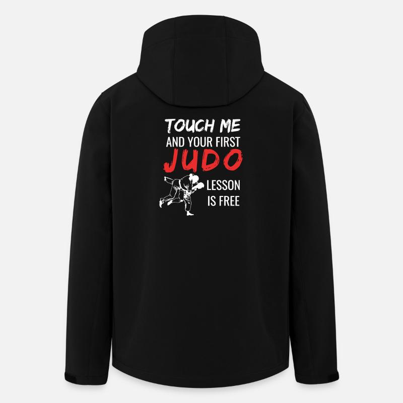 Touch Me Judo : Leçon gratuite - Veste softshell homme en polyester recyclé Stanley/Stella - noir