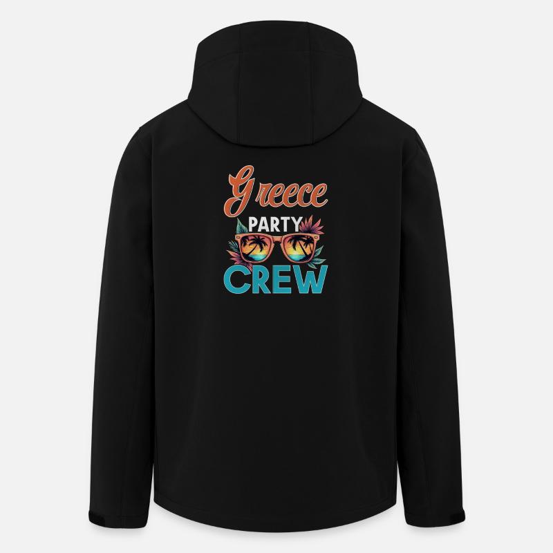 Greece Crew - Men’s Recycled Softshell Jacket by Stanley/Stella - black