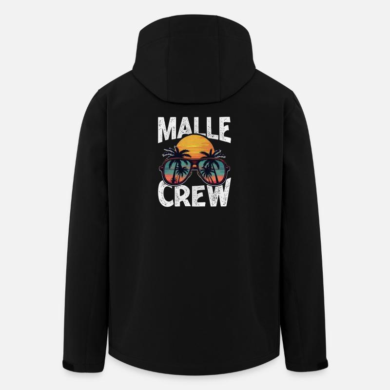 Malle Crew - Veste softshell homme en polyester recyclé Stanley/Stella - noir