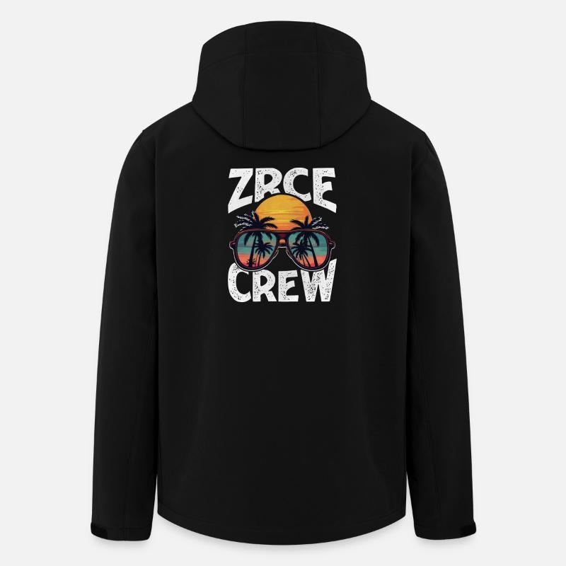 Équipe de la fête Zrce - Veste softshell homme en polyester recyclé Stanley/Stella - noir