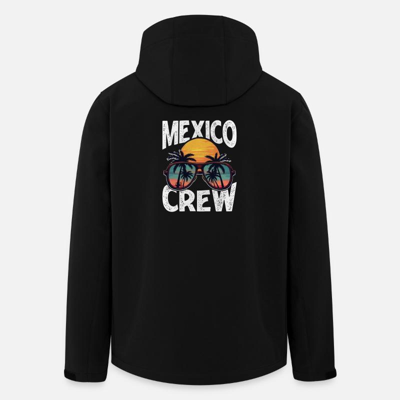 Équipage du Mexique - Veste softshell homme en polyester recyclé Stanley/Stella - noir