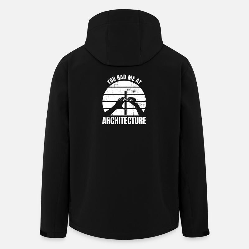 You had me in architecture - Men’s Recycled Softshell Jacket by Stanley/Stella - black