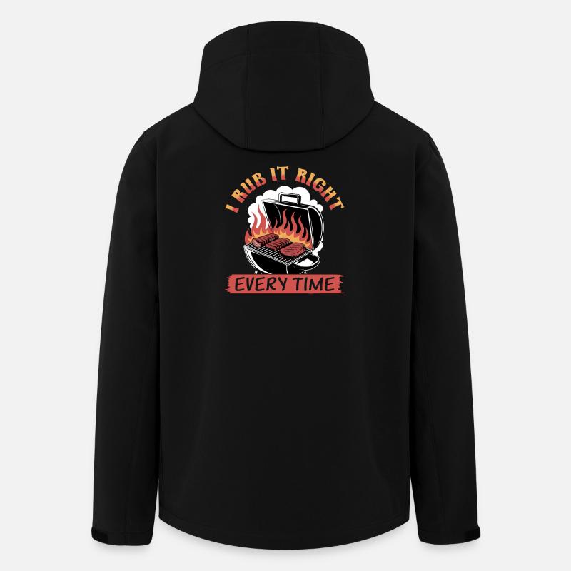 BBQ Grilling Meat Smoking Barbecue - Recycelte Männer Softshell-Jacke von Stanley/Stella - Schwarz