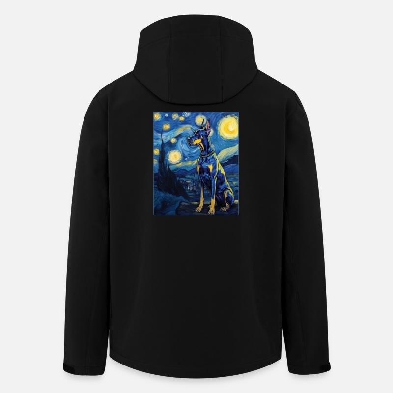 Dogue allemand - Veste softshell homme en polyester recyclé Stanley/Stella - noir