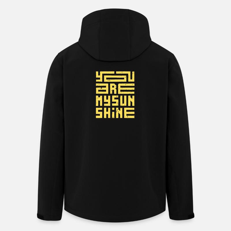 Du bist mein Sonnenschein - Recycelte Männer Softshell-Jacke von Stanley/Stella - Schwarz