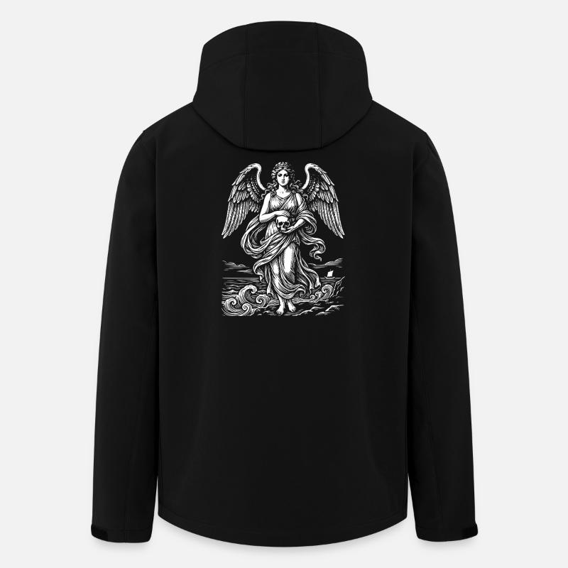 Seegestützte Venus mit Schädel - Recycelte Männer Softshell-Jacke von Stanley/Stella - Schwarz