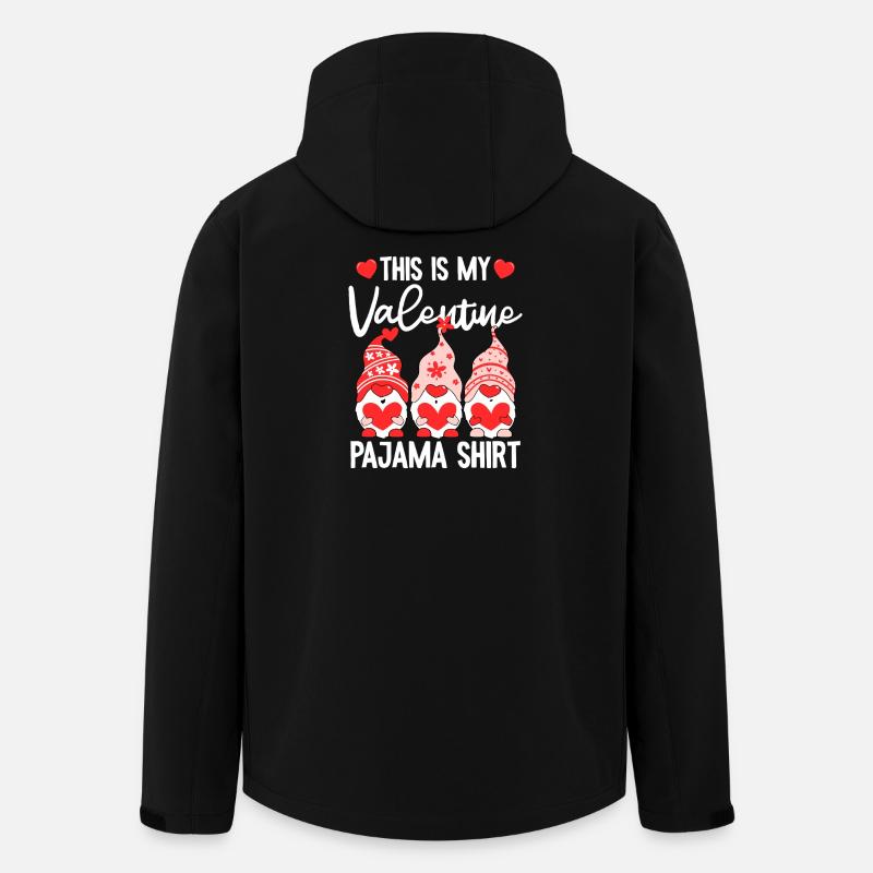Valentine Gnome Pyjama-Hemd - Recycelte Männer Softshell-Jacke von Stanley/Stella - Schwarz