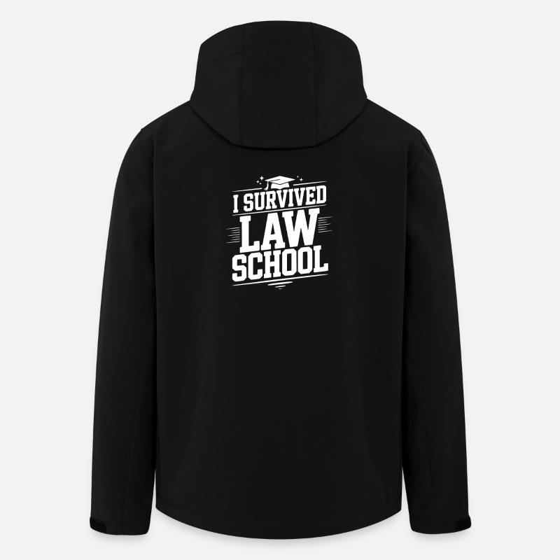 I Survived Law School - Men’s Recycled Softshell Jacket by Stanley/Stella - black