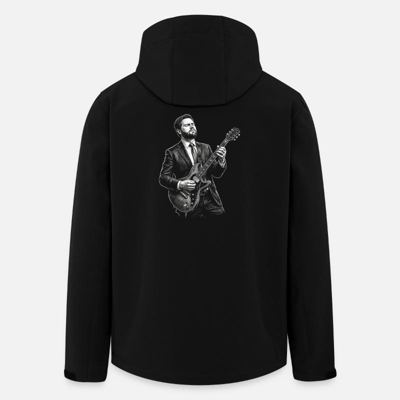 JD Vance plays guitar - Men’s Recycled Softshell Jacket by Stanley/Stella - black