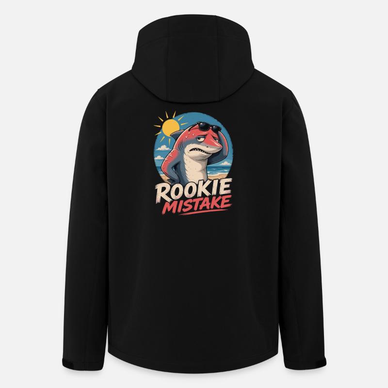 Rookie Mistake - Beach Shark - Men’s Recycled Softshell Jacket by Stanley/Stella - black