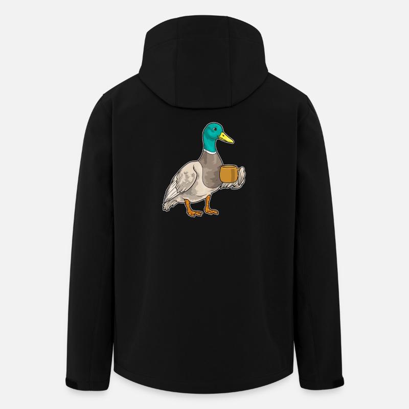 Tasse de Café Canard - Veste softshell homme en polyester recyclé Stanley/Stella - noir