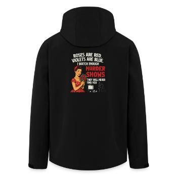 Watch Enough Murder Shows Never Found - Men’s Recycled Softshell Jacket by Stanley/Stella - black - Back - AI Model Male 185 light (185cm)