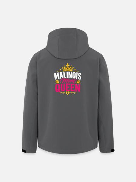 Malinois Mom Queen - Recycelte Männer Softshell-Jacke von Stanley/Stella - Schwarz