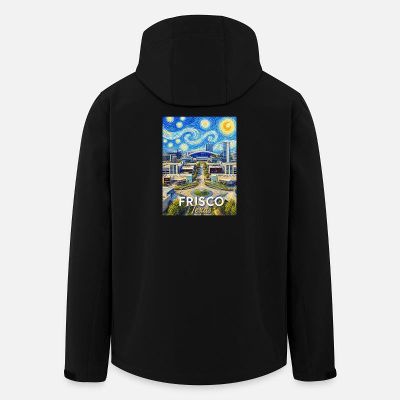 Frisco Texas Starry Night - Veste softshell homme en polyester recyclé Stanley/Stella - noir