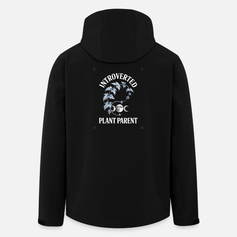Introverted Plant Parent Moon Palms - Men’s Recycled Softshell Jacket by Stanley/Stella - black