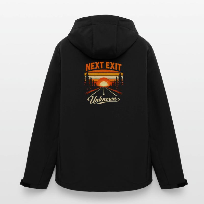 Next exit Unknown | Road trip Men’s Recycled Softshell Jacket by Stanley/Stella