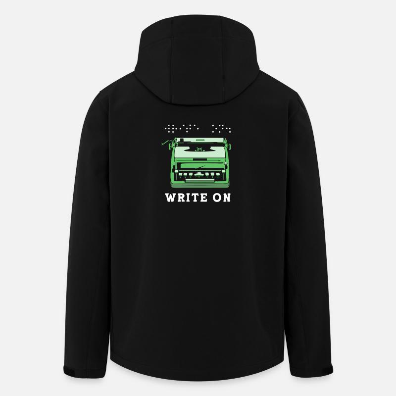 Blindenschrift Braille Blind - Veste softshell homme en polyester recyclé Stanley/Stella - noir