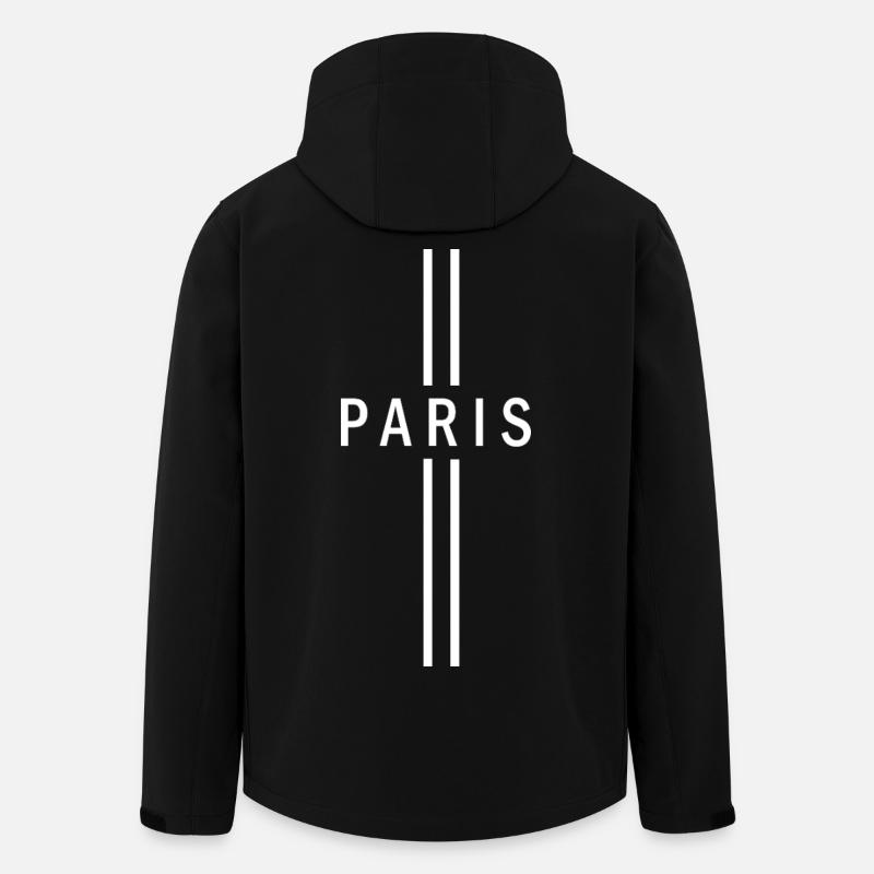 Black Line Wetten - Recycelte Männer Softshell-Jacke von Stanley/Stella - Schwarz
