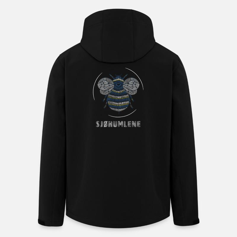 Die See hüpft - Recycelte Männer Softshell-Jacke von Stanley/Stella - Schwarz