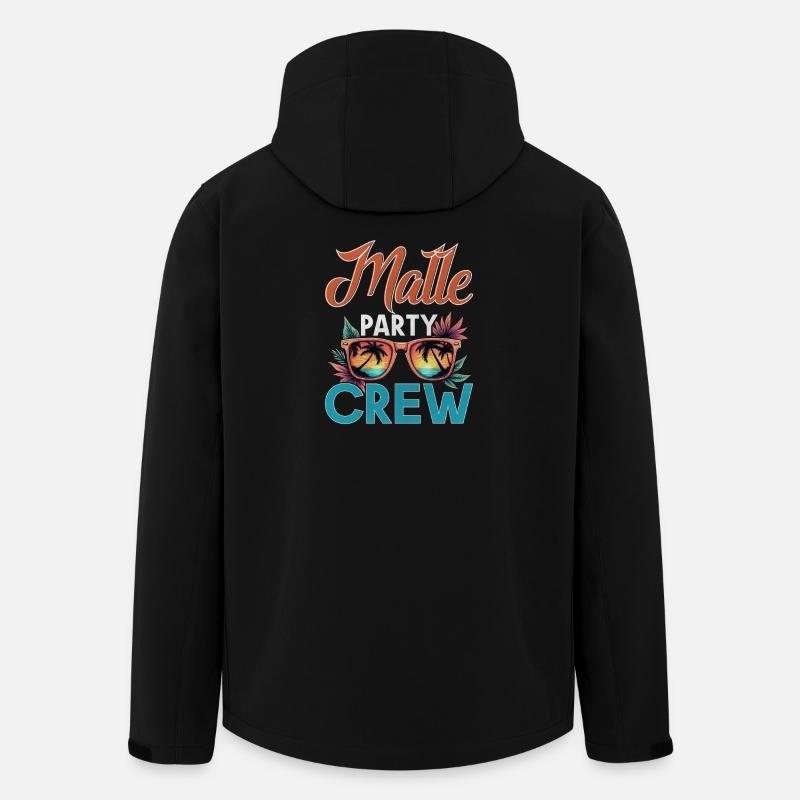 Malle Crew - Veste softshell homme en polyester recyclé Stanley/Stella - noir