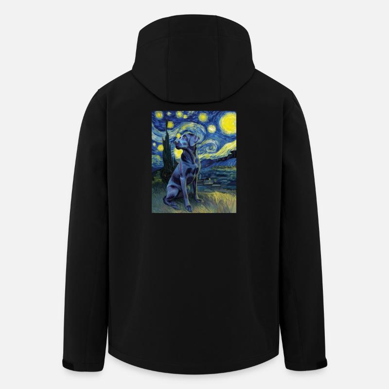 Labrador Retriever - Veste softshell homme en polyester recyclé Stanley/Stella - noir