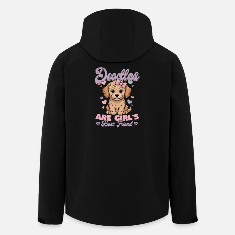 Goldendoodle Dog Breed - Recycelte Männer Softshell-Jacke von Stanley/Stella - Schwarz