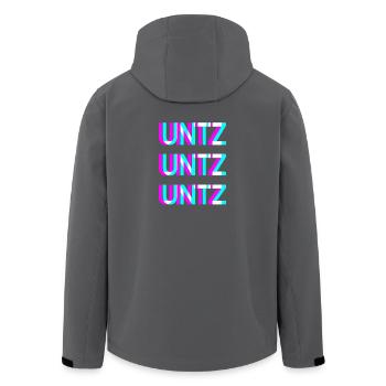 UNTZ Festival Rave Techno Design - Veste softshell homme en polyester recyclé Stanley/Stella - noir - Dos - AI Model Male 185 light (185cm)