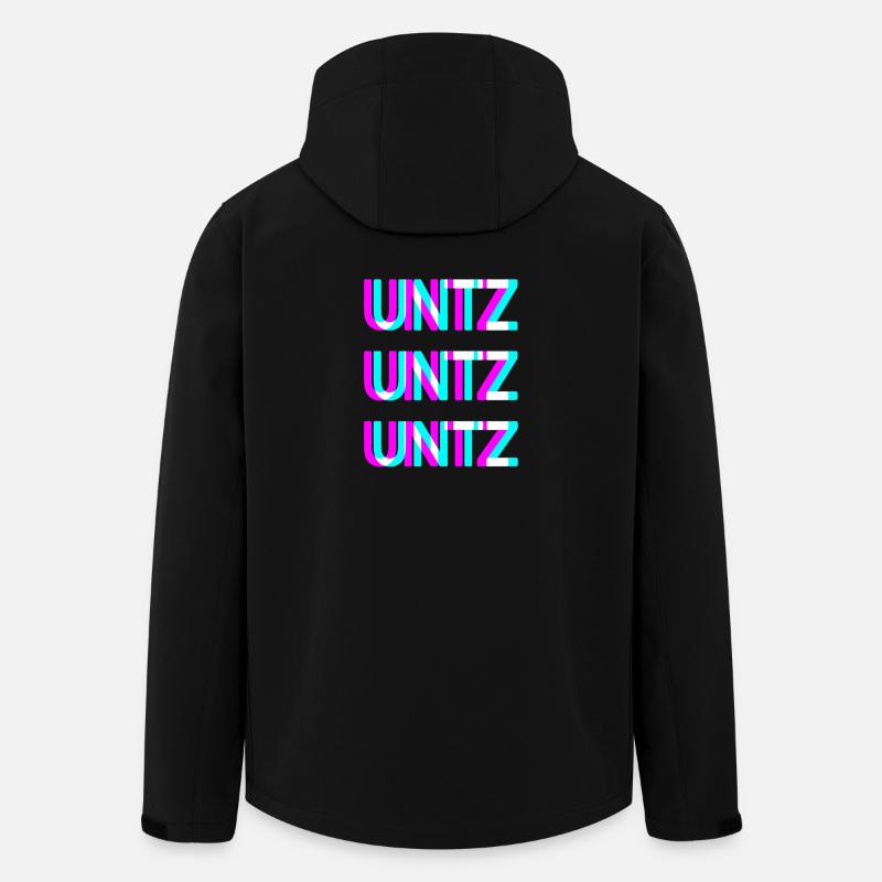 UNTZ Festival Rave Techno Design - Men’s Recycled Softshell Jacket by Stanley/Stella - black