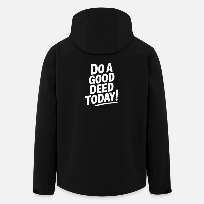 Do a Good Deed Today! - Men’s Recycled Softshell Jacket by Stanley/Stella - black