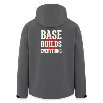 Entraînement en zone 2 : entraînement de la fréquence cardiaque facile - Veste softshell homme en polyester recyclé Stanley/Stella - noir - Dos - AI Model Male 185 light (185cm)