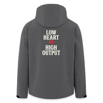 Entraînement en zone 2 : entraînement de la fréquence cardiaque facile - Veste softshell homme en polyester recyclé Stanley/Stella - noir - Dos - AI Model Male 185 light (185cm)