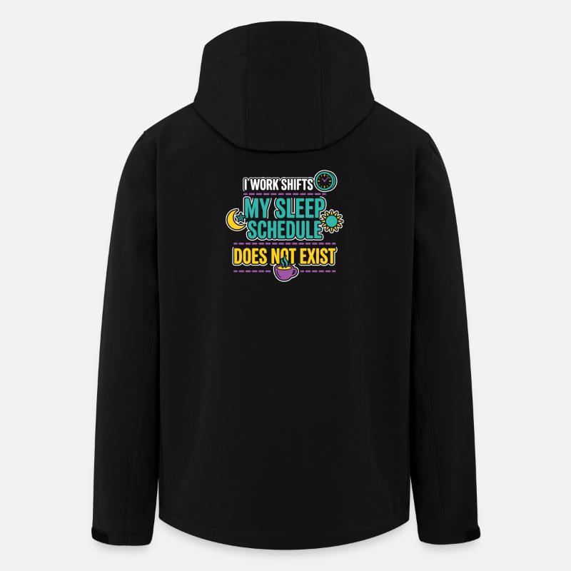 Night Shift Nurse, Tired - Men’s Recycled Softshell Jacket by Stanley/Stella - black