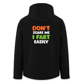 Don’t I Fart Funny Bubble Letter Typography Art - Recycelte Männer Softshell-Jacke von Stanley/Stella - Schwarz - Hinten - AI Model Male 185 light (185cm)