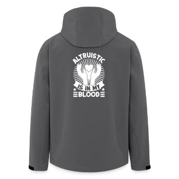 Citation d’assistant social : Altruiste dans mon sang Social Social - Veste softshell homme en polyester recyclé Stanley/Stella - noir - Dos - AI Model Male 185 light (185cm)
