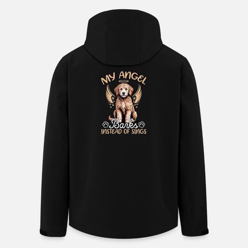 Goldendoodle Dog Breed - Men’s Recycled Softshell Jacket by Stanley/Stella - black