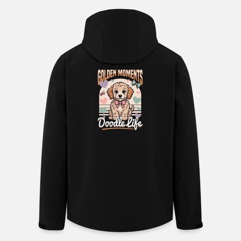 Goldendoodle Dog Breed - Men’s Recycled Softshell Jacket by Stanley/Stella - black