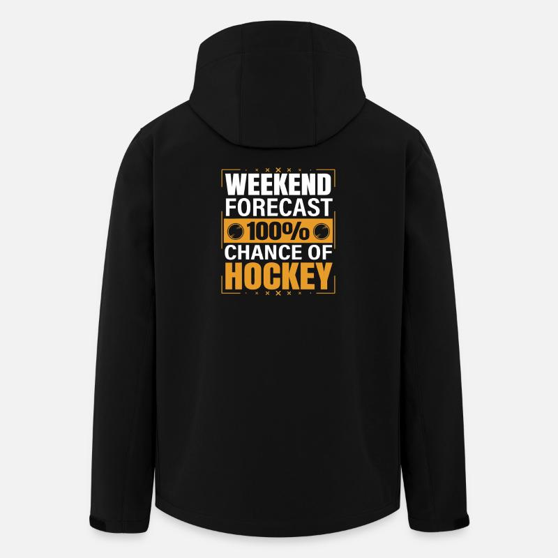 Weekend Forecast: 100% Hockey - Men’s Recycled Softshell Jacket by Stanley/Stella - black