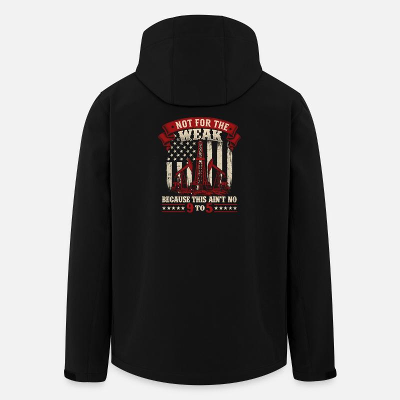Pas pour le faible rude pétrolier - Veste softshell homme en polyester recyclé Stanley/Stella - noir