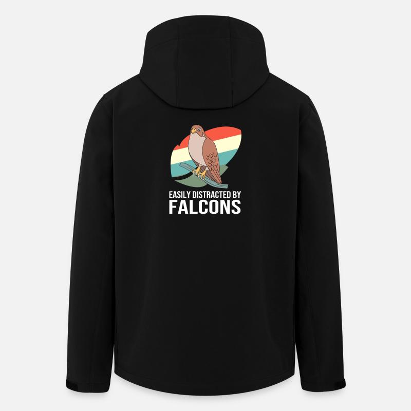 Falconry Chirp Falcon - Men’s Recycled Softshell Jacket by Stanley/Stella - black