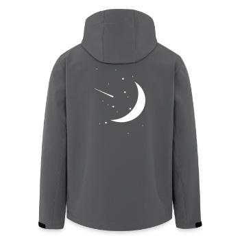 Ciel nocturne - Veste softshell homme en polyester recyclé Stanley/Stella - charbon - Dos - AI Model Male 185 light (185cm)