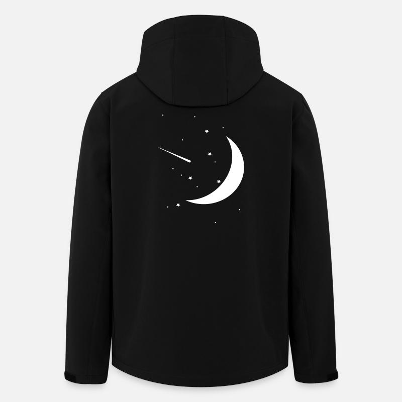 Ciel nocturne - Veste softshell homme en polyester recyclé Stanley/Stella - noir