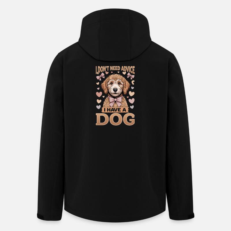 Goldendoodle Dog Breed - Men’s Recycled Softshell Jacket by Stanley/Stella - black