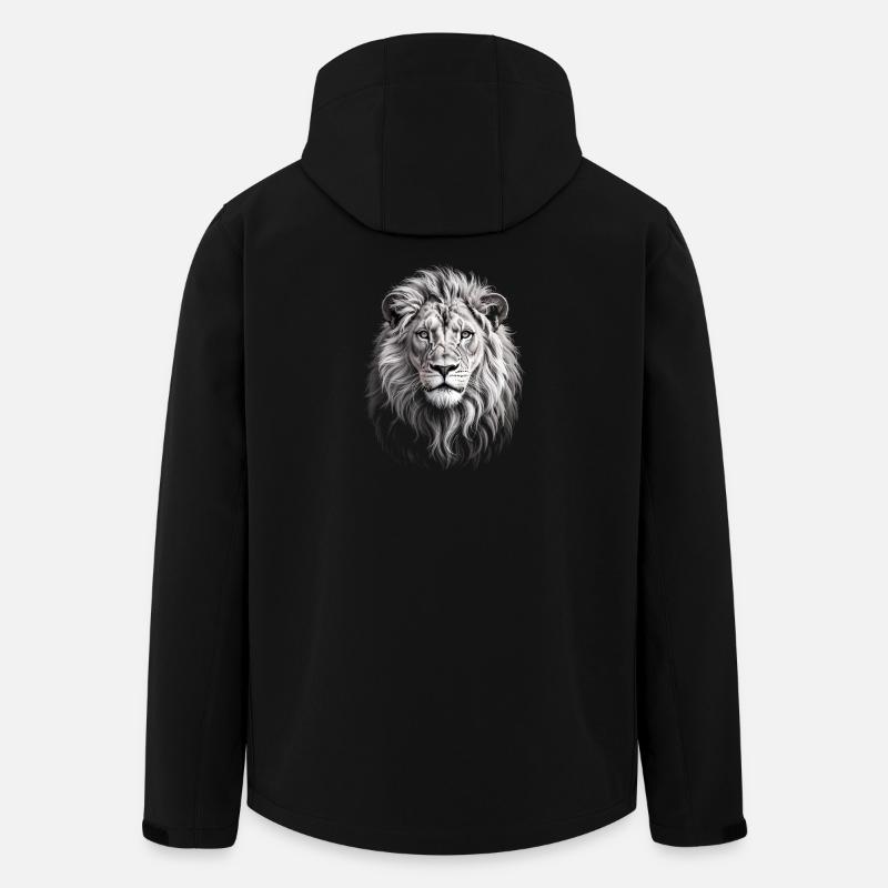 Lion Head Lion - Men’s Recycled Softshell Jacket by Stanley/Stella - black