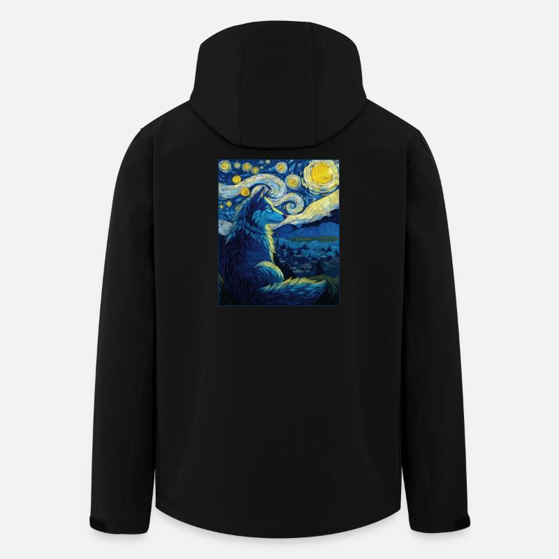 Wolf - Recycelte Männer Softshell-Jacke von Stanley/Stella - Schwarz