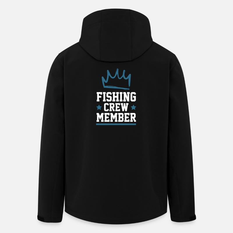 Équipage de pêche - Veste softshell homme en polyester recyclé Stanley/Stella - noir