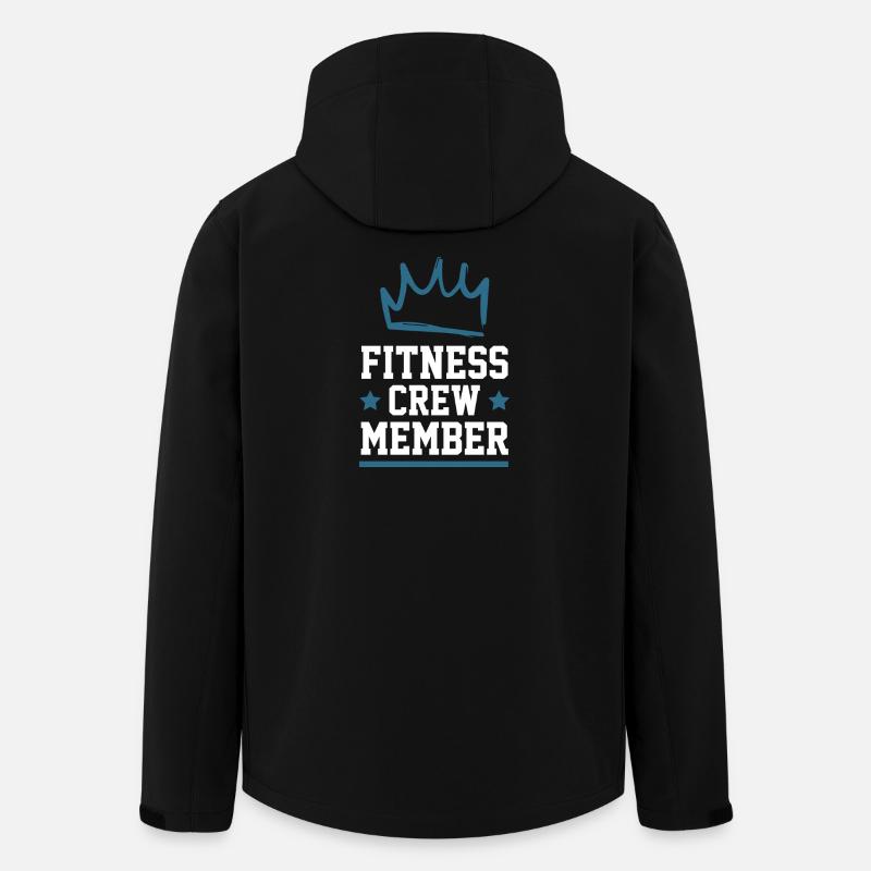 Fitness Crew - Men’s Recycled Softshell Jacket by Stanley/Stella - black