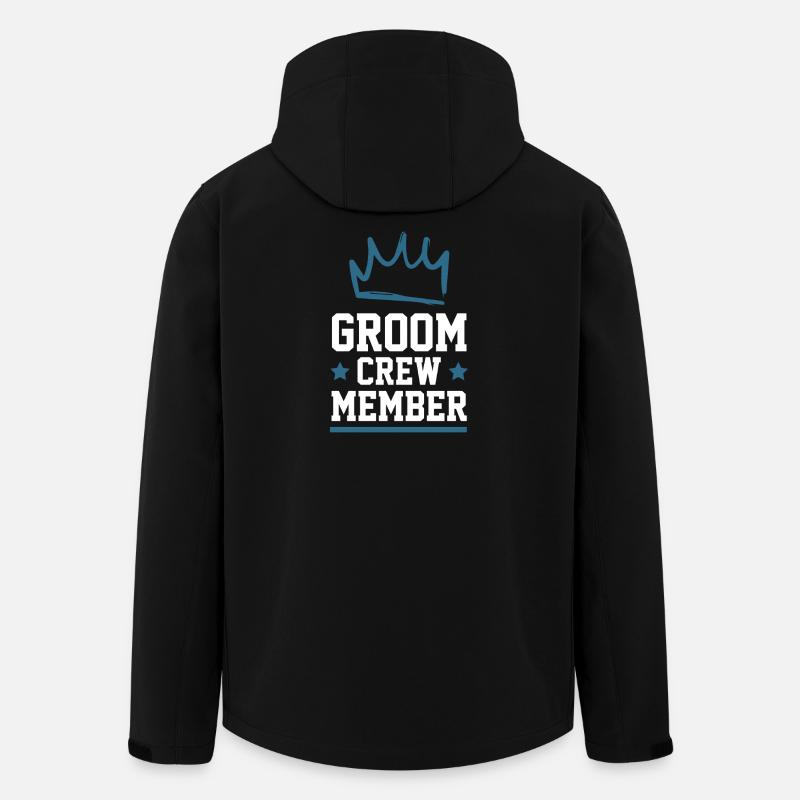 Groom Crew - Recycelte Männer Softshell-Jacke von Stanley/Stella - Schwarz